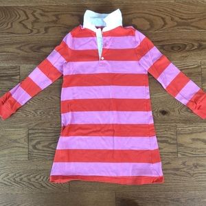 Girls striped pink and red dress